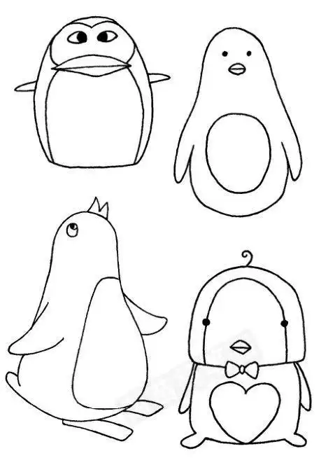 简笔画步骤图解简单又可爱的画怎么画