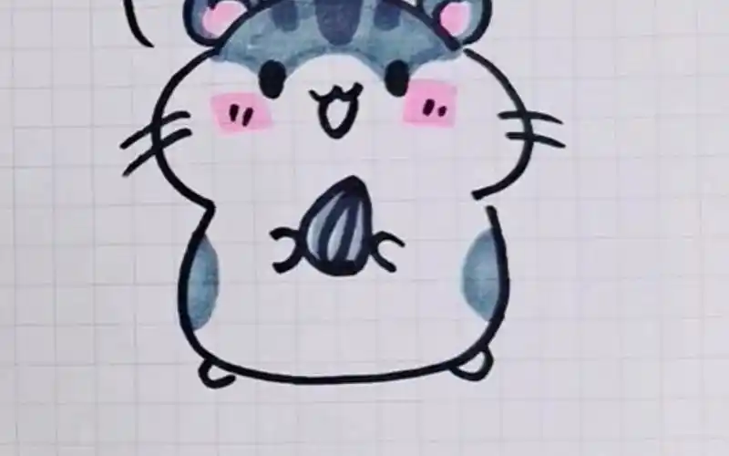 简笔画小仓鼠 简笔画小仓鼠可爱呆萌
