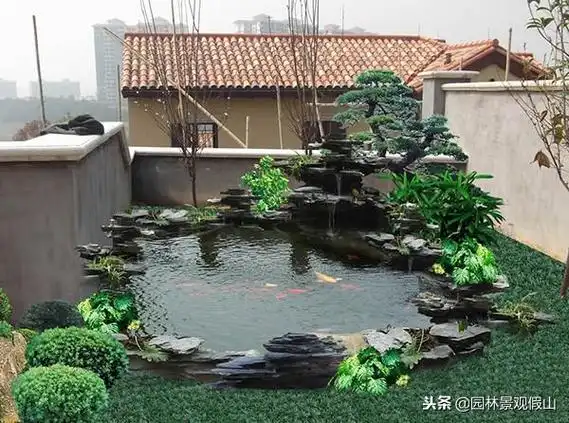布置庭院水景假山风水原则