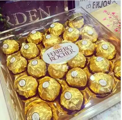 正品费列罗巧克力24粒钻石礼盒盒装女友婚庆结婚果仁巧克力