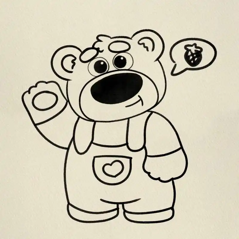 熊简笔画‖(28) #简笔画教程# #简笔画# #画个简笔画# #可爱简笔画