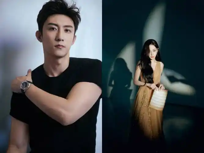 迪丽热巴黄景瑜同传好消息,男帅女靓超养眼,手戴戒指引猜疑