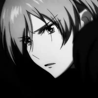 宇宙第一帅黑白动漫男头像霸气酷就一个字