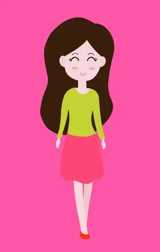 线描画:妈妈的长头发