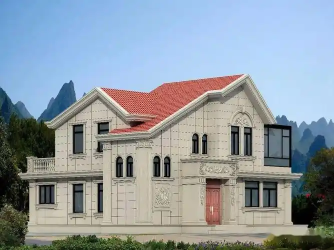 最新石材别墅外墙效果图收藏起来慢慢看