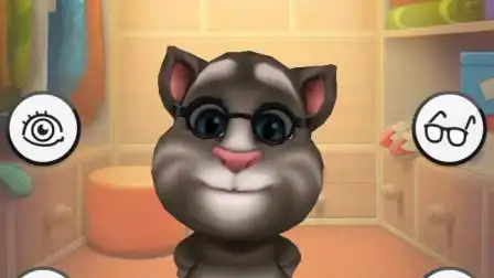 会说话的汤姆猫-睡觉,戴眼镜