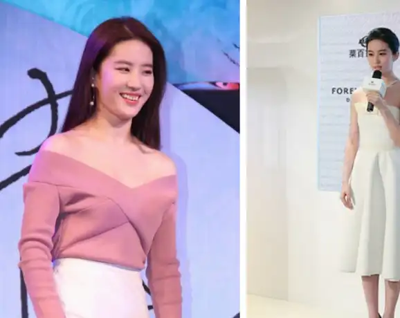 "神仙姐姐"刘亦菲穿这种裙子,胖十斤也看不出,显瘦又时尚!