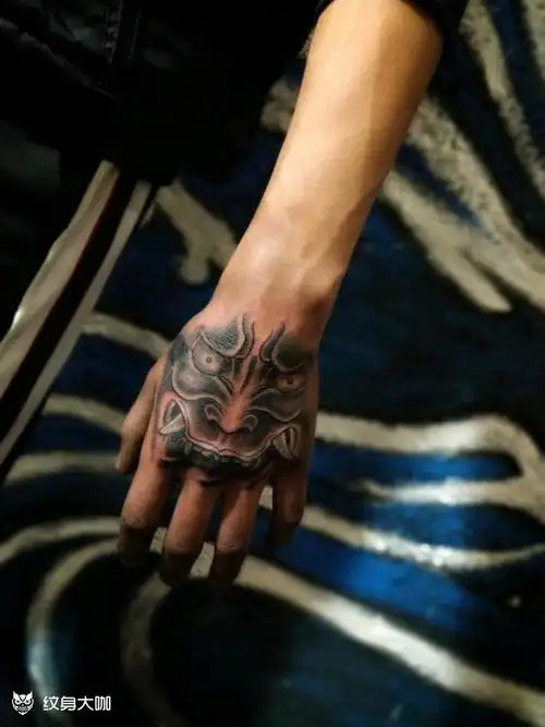 般若手背_纹身图案手稿图片_ct的纹身作品集