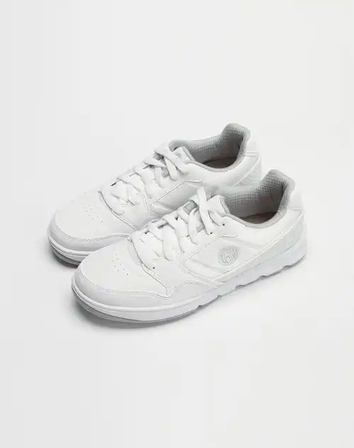 361°女装专场女款白色时尚绑绳休闲鞋1