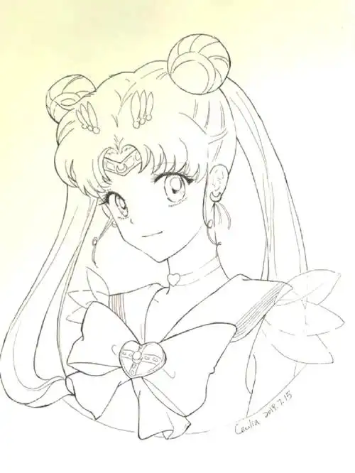 美少女战士铅笔画