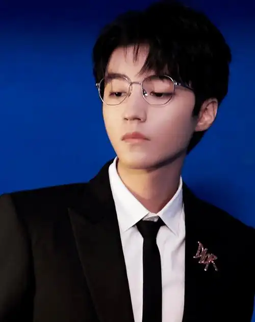 王俊凯出席颁奖典礼金丝框眼镜西装他的气质和以前截然不同