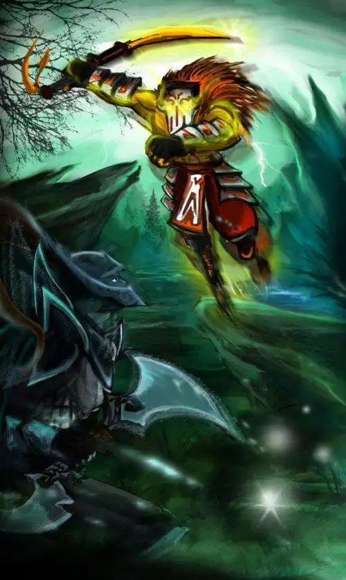 dota2精美手绘图集靓丽女神风行者