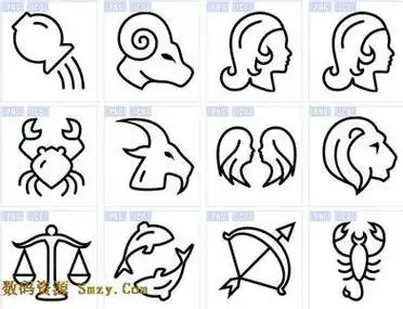 12星座简笔画简单男生版