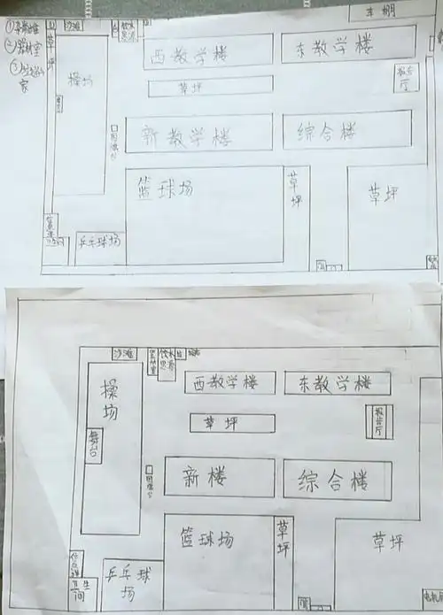 『校园的平面图』