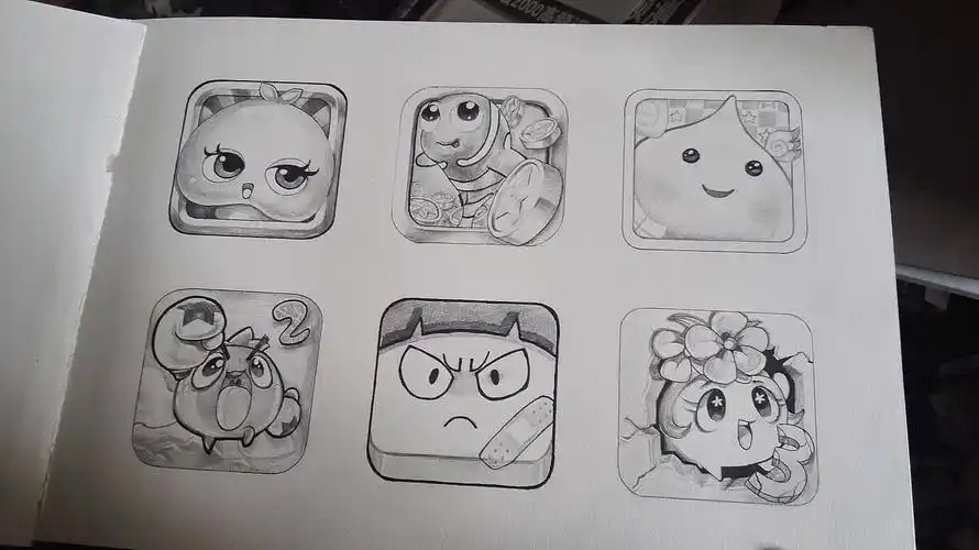 手绘游戏图标