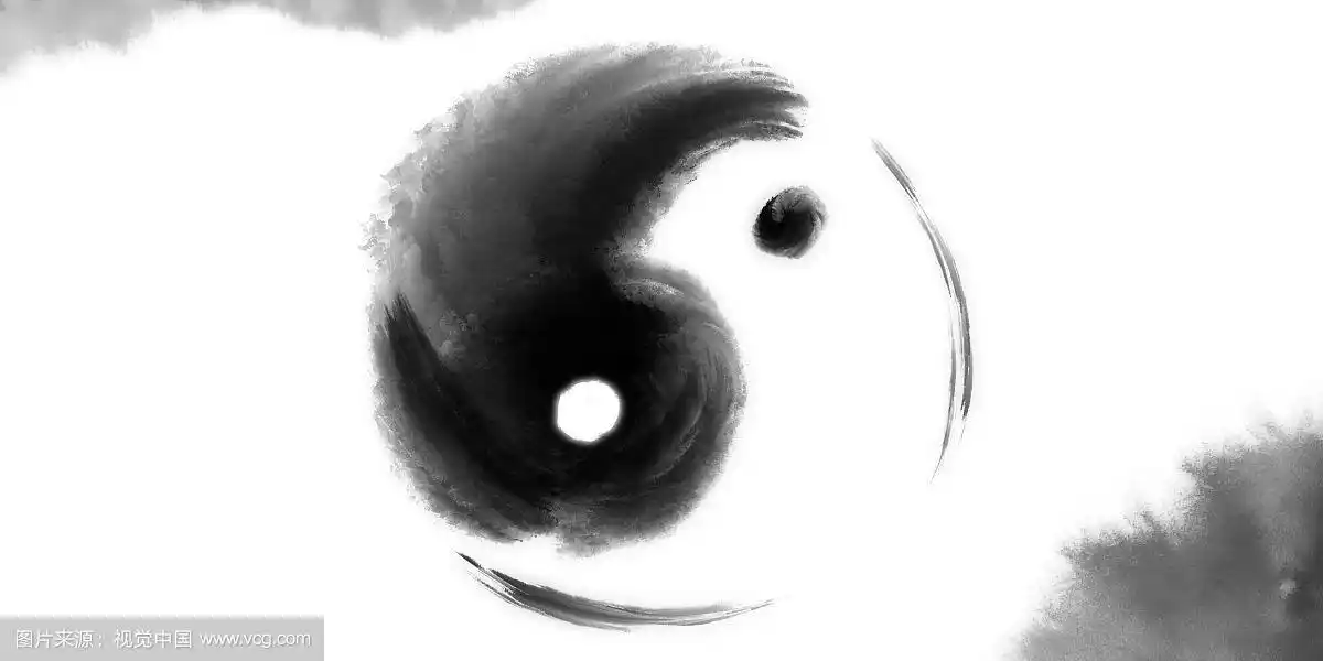 水墨太极图背景壁纸