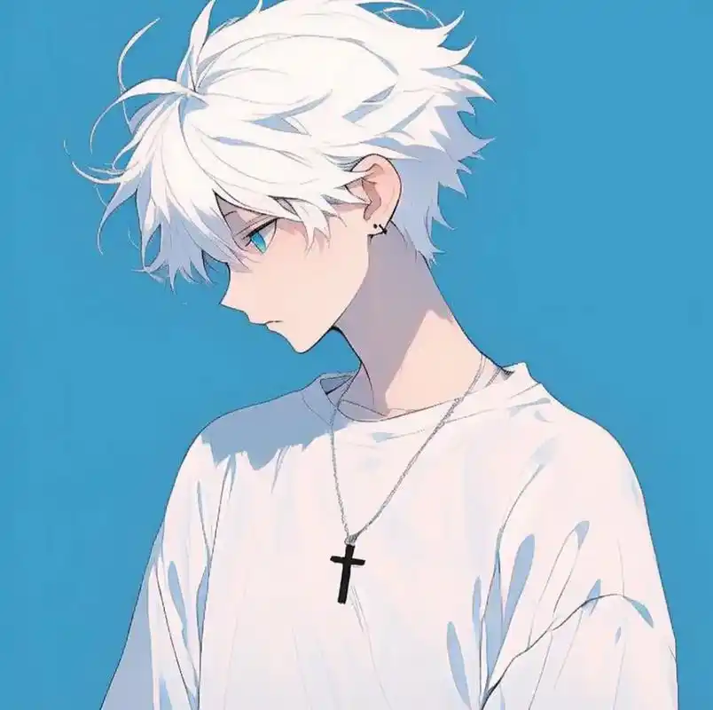 男♂️头.#动漫男头 #微信头像 #海边男孩 #蓝系男生头像 - 抖音