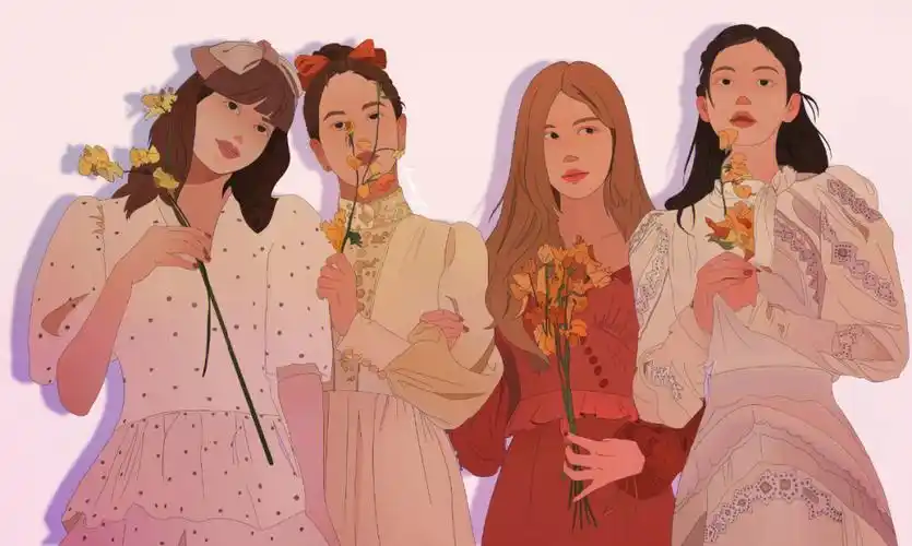 了一张1m长的和一张小照片,可约稿#procreate  #blackpink  #手绘头像