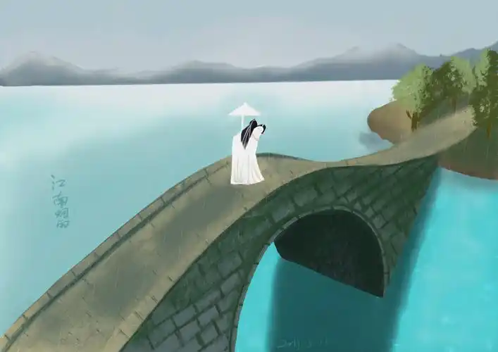 ipad画 江南烟雨