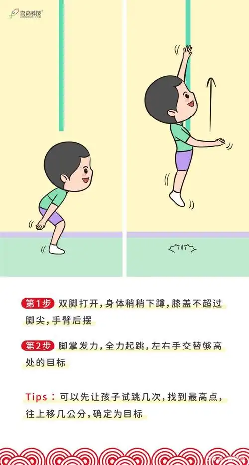 一个完整的摸高动作,包括