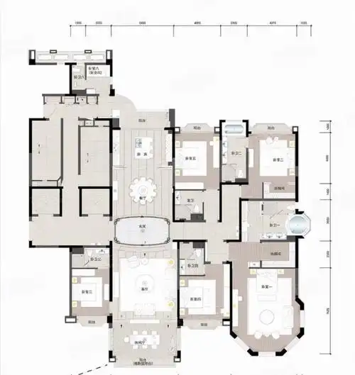400平米奢华大平层户型