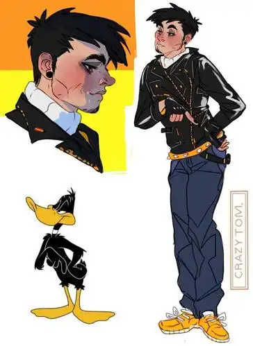 画师创作将动画角色拟人化,闪电麦昆就让你感觉强的看不见车尾灯