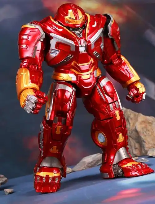 马克44可发光漫威复仇者联盟4 可动发光钢铁侠反浩克装甲mk44模型人偶