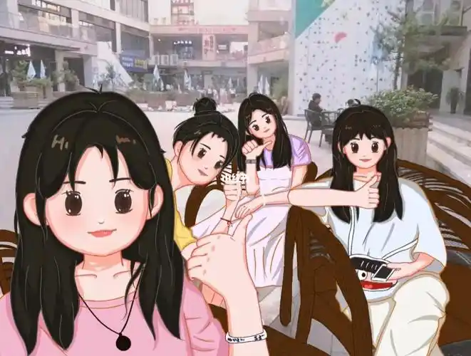 姐妹头像‖寝室的第一张合照