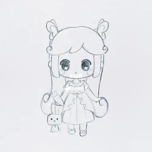 迷你世界柔柔女孩简笔画 线稿分解图迷你世界简笔画线稿小马宝莉