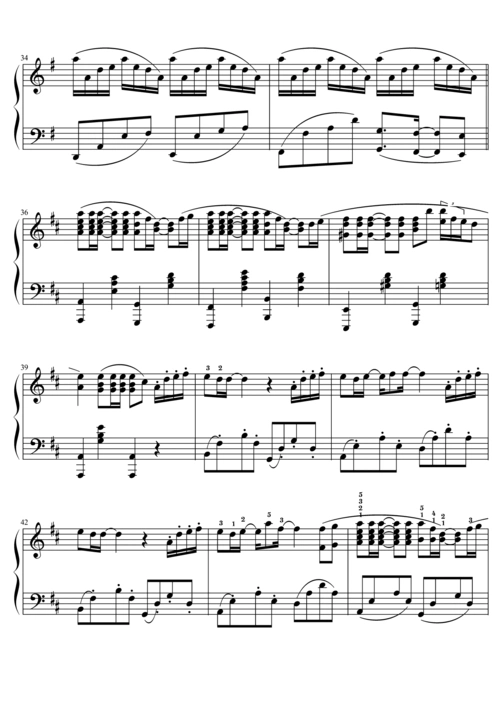 久石让-菊次郎的夏天 钢琴谱 带指法 高清pdf.pdf