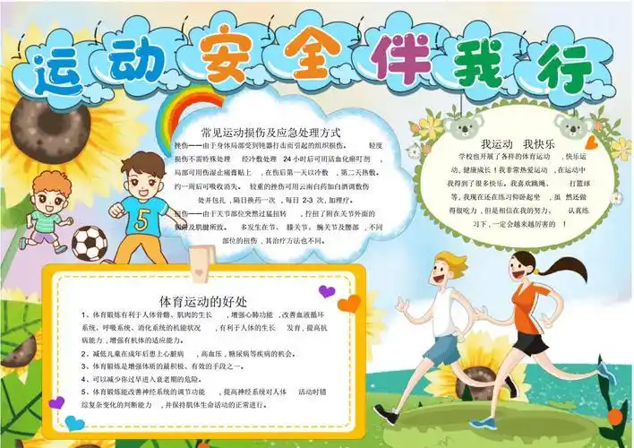 居家体育运动手抄报居家安全手抄报