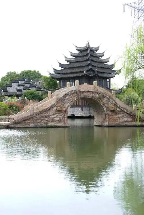 【转载】上海闵行区马桥镇韩湘水博园小桥流水