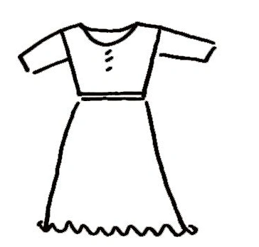 动漫裙子简笔画步骤