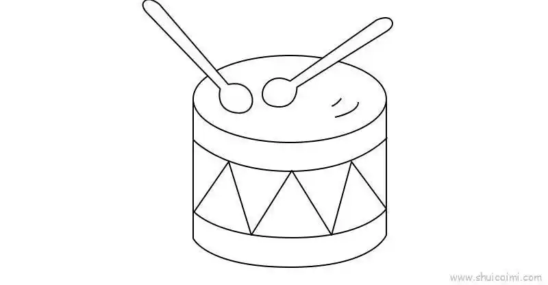 关于音乐乐器简笔画儿童画