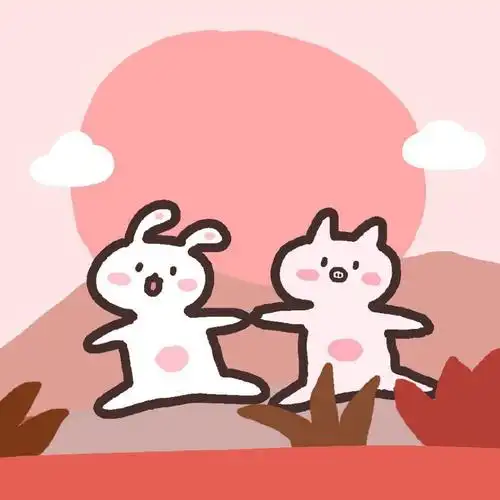 可爱萌萌的兔子头像