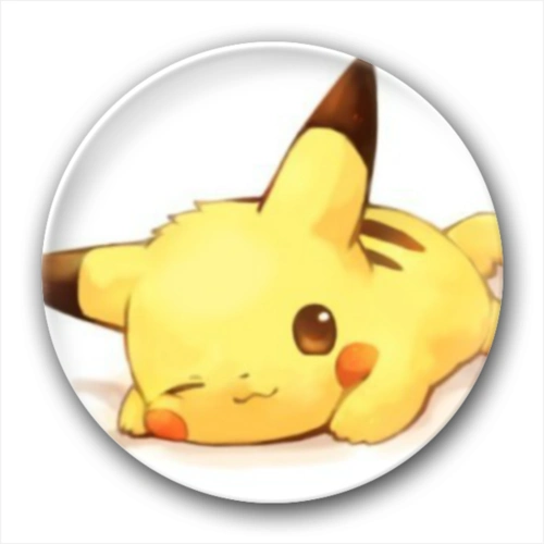 用生命在卖萌的比卡丘-卡通小人钥匙扣