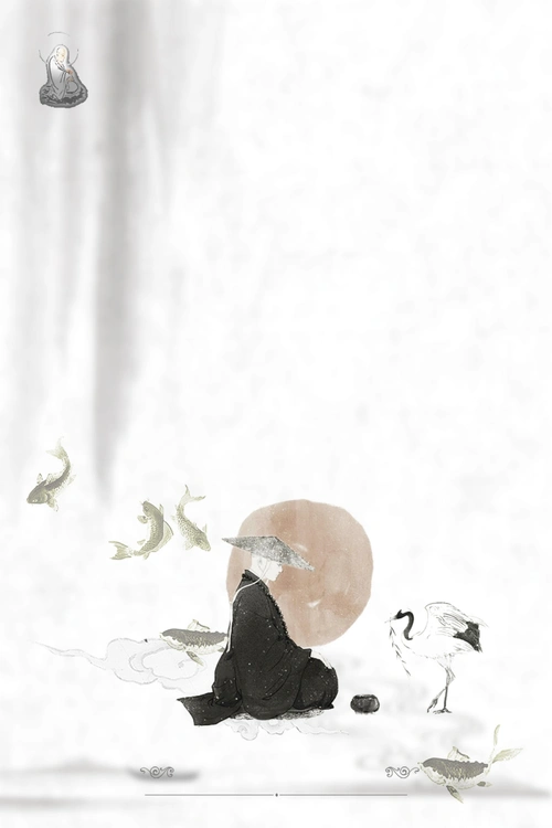 中国风禅道文化创意psd素材