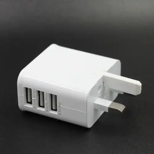 英规香港充电器 三角插头usb手机充电头3300毫安直充 多口双口/3u