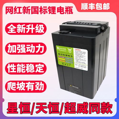 原装48v60v专用星恒天能同款新国标电瓶新日电动电瓶铅酸改锂电