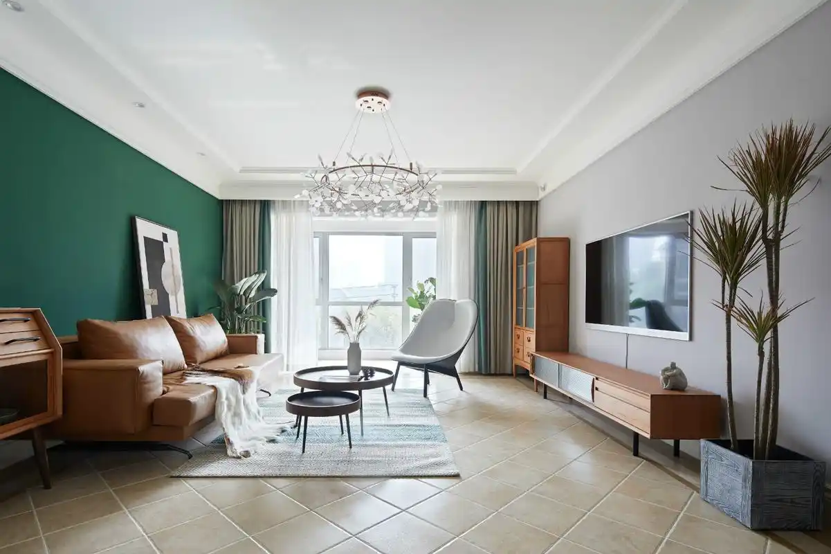 成都110平北欧三居装修设计简单乳胶漆调色背景墙居然这么美