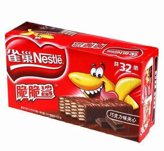 批发销售 雀巢脆脆鲨 威化巧克力 【上班族学生休闲零食 】