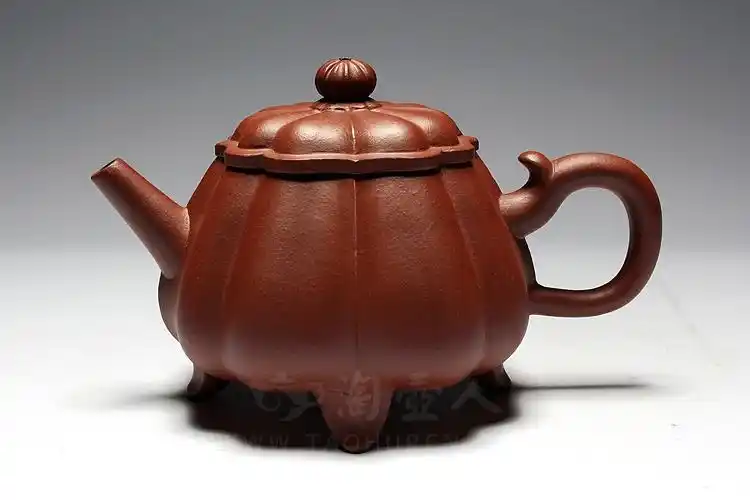 正宗原矿宜兴紫砂壶-葵盉壶-江晓燕全手工制作-原矿底槽清紫砂泥料