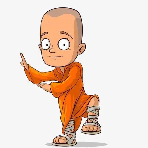 少林武僧卡通简笔画
