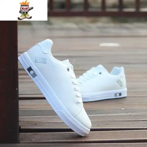 春季透气小白鞋男鞋韩版百搭2022新款男士休闲运动白鞋板鞋子潮闪潮