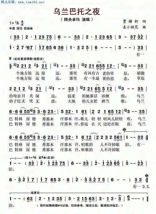 乌兰巴托之夜 - 小锐二胡演奏 - 5sing音乐