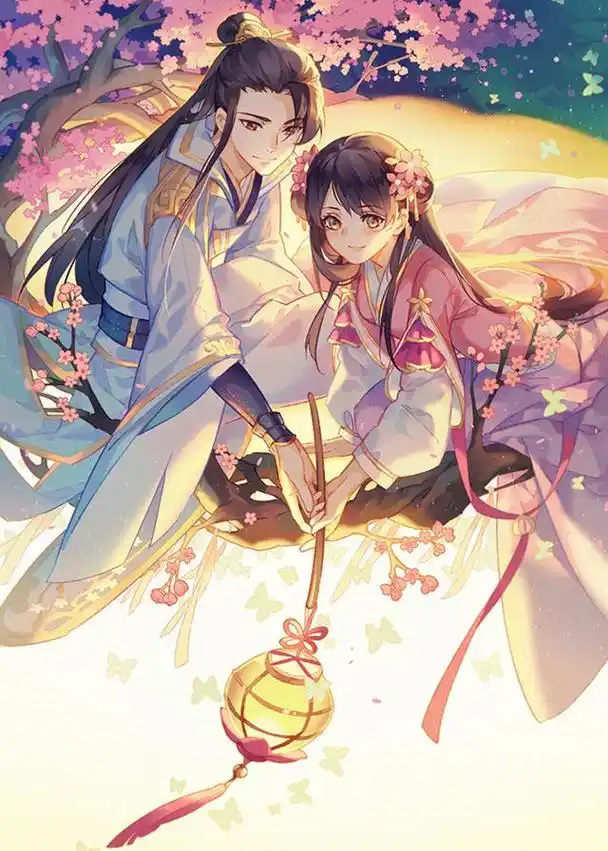 二次元古风情侣系列精美插画图集!愿君多采颉,此物最相思