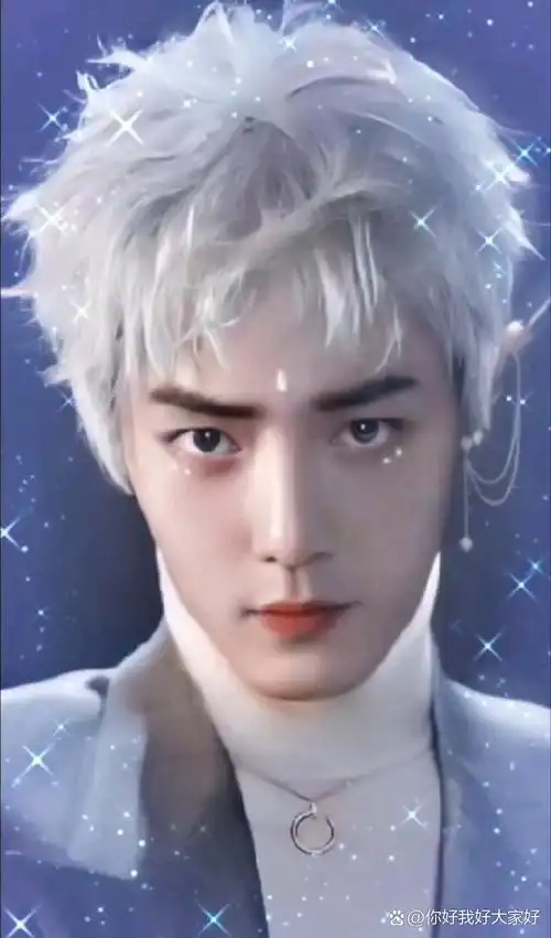 《时尚芭莎》肖战的银发