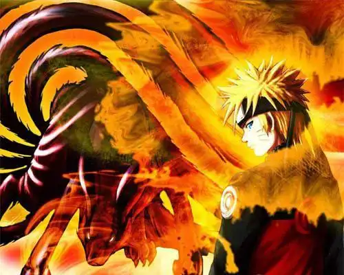 鸣人高清头像 九尾模式