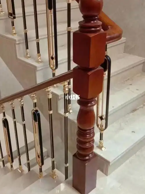 轻奢楼梯扶手别墅楼梯扶手新中式护栏栏杆