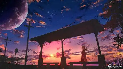 唯美治愈动漫风景高清桌面壁纸_游戏综合区论坛_九游论坛